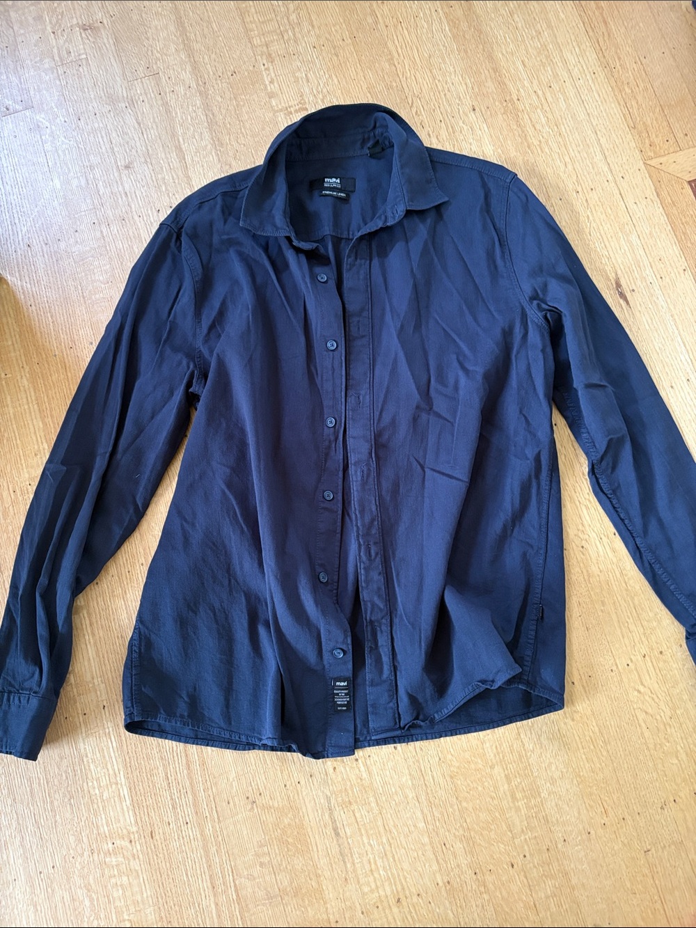 Mavi Men's Navy Lightweight Button-Front Shirt Jacket
